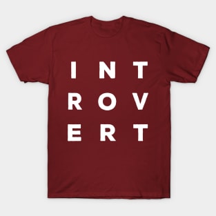 INTROVERT Logo/Slogan T-Shirt